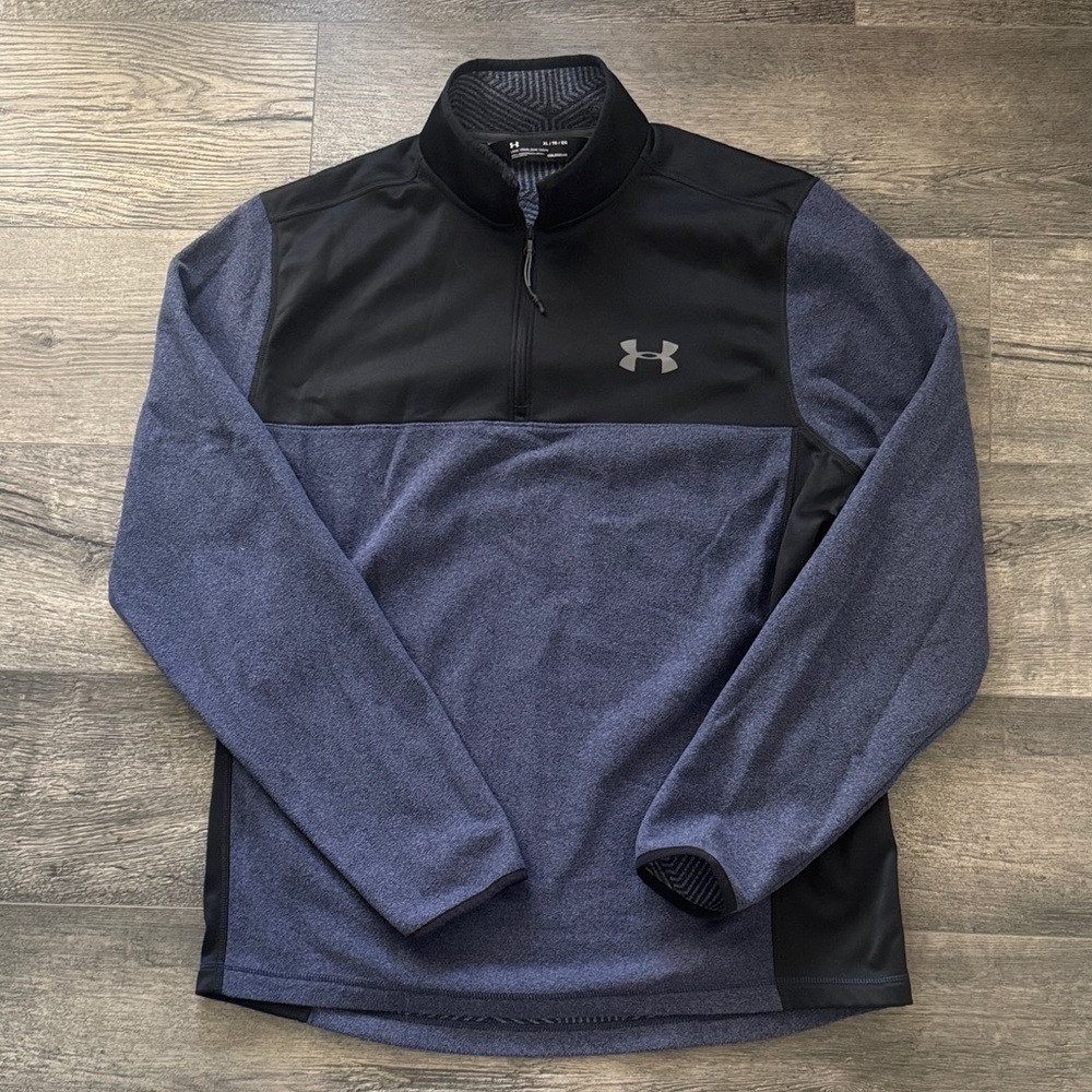 Men’s Under Armour Navy 1/4 Zip Fleece Pullover Size XL